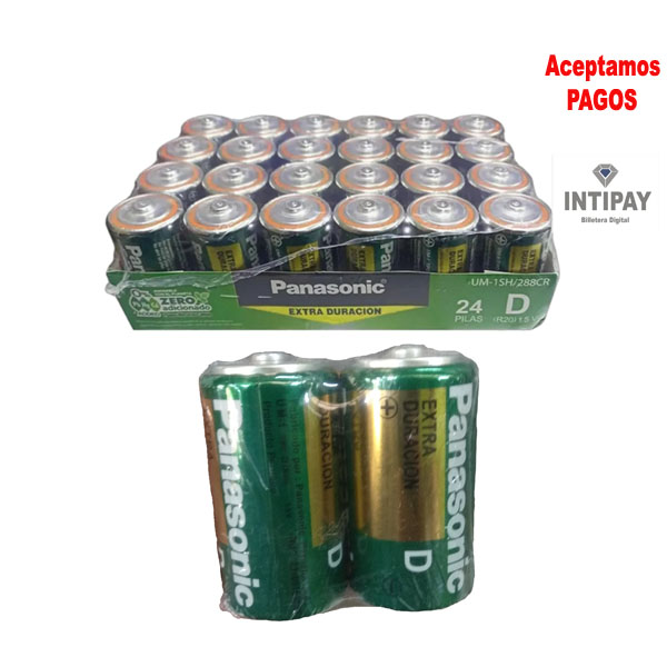 Pila Panasonic Grande 1.5V D/2 x 12 Pares